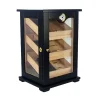 3 Raflı Puro Kutusu Humidor Kabinet Siyah 150s