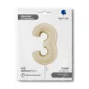 3 Rakam Grabo Satin Cream Folyo Balon 26