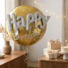 3D Kabartma Happy Birthday Yazılı Doğum Günü Balonu