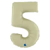 5 Rakam Grabo Satin Olive Green Folyo Balon 26