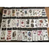 50 Adet Birden Sticker Yapıştırma Tattoo Dövme Seti Karışık Desen