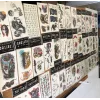 50 Adet Birden Sticker Yapıştırma Tattoo Dövme Seti Karışık Desen