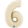 6 Rakam Grabo Satin Cream Folyo Balon 26