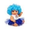 Afro Kıvırcık Renkli Saçlı Bebek