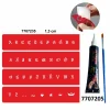 Alfabe Gotik Şerit Harfler Hint Kınası ile Geçici Dövme Yapma Seti