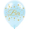 Altın 1 Yaş Baskılı Mavi Balon 12