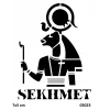 Antik Mısır Tanrı Sekhmet Geçici Dövme Şablonu