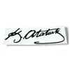 Atatürk İmza Sticker 2li ( 24 cm)