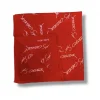 Ataturk İmzalı Kırmızı Bandana 55x55 cm
