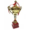 Avessa 523-B Kapaklı Gold Kaplama Kupa 40 Cm