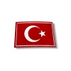 Ay Yıldız Folyolu Bayrak Sticker 8x12 cm (10lu)