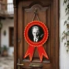 Ay Yıldızlı Dekoratif Kapı Çelengi - Milli Bayram Süslemesi