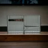 Bavul Desen Metal Kısa Sigara Tabakası 18li Silver