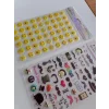 Bıyık ve Emojiler 3D Kabartmalı Sticker Çıkartma seti