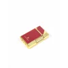 Black Martin Soft Flame Çakmak Bordo-Gold BM444 - Parmida