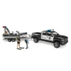 Bruder Ram 2500 Polis Aracı,Römork,Zodyak, 2 Figür ve Aksesuarlar