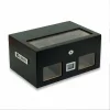 Camlı Puro Kutusu Humidor Mat Siyah 100s