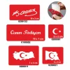 Canım Türkiyem 5'li Set Geçici Dövme Kına Şablonu