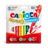 Carioca Bravo Süper Yıkanabilir Keçeli Boya Kalemi 12 Renk