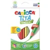 Carioca Tita Maxi Jumbo Üçgen Kuru Boya 12 Renk Karton Kutu (42791)
