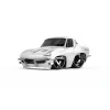 CarTuned S2 1963 Chevy Corvette Stingray - Beyaz Muscle Araba