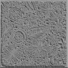 Cernit Texture Plate Silikon Polimer Kil Desen ve Doku Kalıbı 9x9 cm. FLOWERS