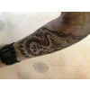 Çift Kol Giyilebilir Dövme Sarmal Desenler Tattoo Sleeve