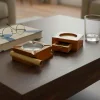 Cigarloong Ahşap Çekmeceli Puro Küllüğü ve Kadehlik