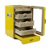 Cigarloong Camlı 4 Çekm.Puro Kutusu Humidor Sarı 150s