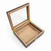 Cigarloong Camlı Puro Kutusu Humidor Ceviz 25s