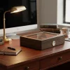 Cigarloong Camlı Puro Kutusu Humidor Ceviz 25s