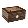 Cigarloong Camlı Puro Kutusu Humidor Ceviz 70s