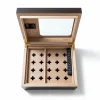 Cigarloong Camlı Puro Kutusu Humidor Ebony 40s