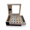Cigarloong Camlı Puro Kutusu Humidor Ebony 40s