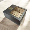 Cigarloong Camlı Puro Kutusu Humidor Karbon Desen 40s