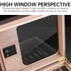 Cigarloong Camlı Puro Kutusu Humidor Karbon Desen 40s