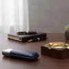 CigarLoong Metal Deri Puro Kılıfı 2li Mavi 60Ring