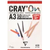 Clairefontaine CrayOn Eskiz Çizim Defteri Üstten Spiralli 120 gr. A3 50 yp.