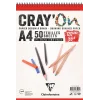 Clairefontaine CrayOn Eskiz Çizim Defteri Üstten Spiralli 120 gr. A4 50 yp.