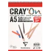 Clairefontaine CrayOn Eskiz Çizim Defteri Üstten Spiralli 120 gr. A5 50 yp.