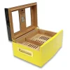 Cohiba Camlı Puro Kutusu Humidor Sarı 70s