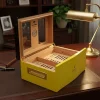 Cohiba Camlı Puro Kutusu Humidor Sarı 70s