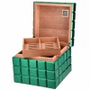 Colibri Heritage Cube Yeşil İspanyol Sedir Ağacı Nemlendirici Humidor HU125T5 - Parmida