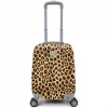 Coral High Leopar Desenli Mini Valiz
