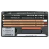 Cretacolor Artino Drawing Set Karakalem Eskiz Çizim Seti Metal Kutu 10 Parça