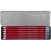 Cretacolor Fine Art Graphite Dereceli Kalem Karakalem Eskiz Çizim Seti Metal Kutu 6lı
