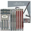 Cretacolor Silver Box Graphite Profesyonel Karakalem Eskiz Çizim Seti 15 Parça Metal Kutu