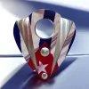 Cuban Flag  Yaprak Model Metal Puro Kesici Krom (56Ring)