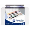 Daler Rowney Aquafine Studio Set Tablet Sulu Boya Seti 48 Renk Plastik Kutu