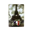 Dekoratif Vintage Metal Pano Eifell Tower 20x30